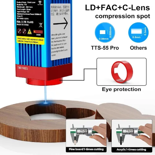 طابعة ليزر  Twotree TTS-55 Pro, machine de gravure laser