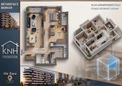 Vente Appartement F4 Alger Ain taya