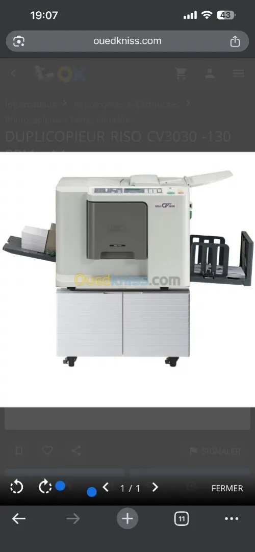 DUPLICOPIEUR RISO CV3030 -130 PPM - A4