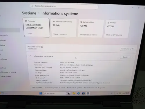 LENOVO THINKPAD X1 YOGA I7-1270P 16GB 512GB SSD 14 4K TACTILE 360