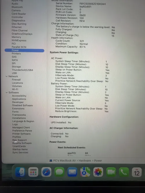 macbook AIR M2 2022 13.6 insh