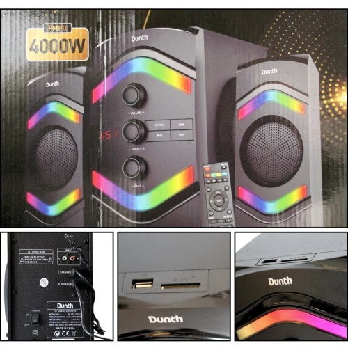 HAUT-PARLEUR DUNTH DU-SP471 PLUS 4000W | Performance & Ambiance Élégante