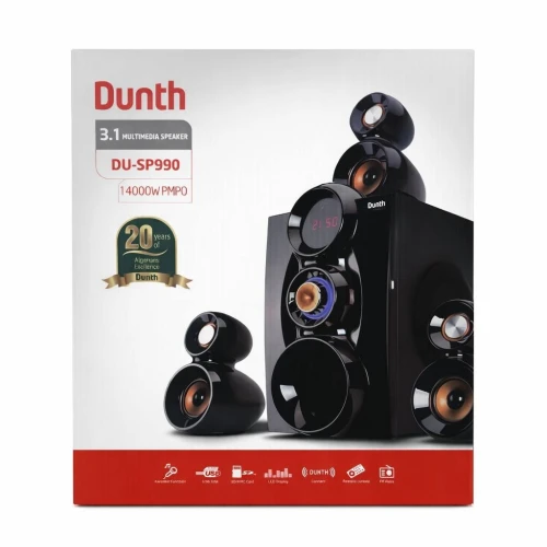 HAUT-PARLEUR DUNTH DU-SP990 3.1 14000W | Puissance Extrême & Son Immersif