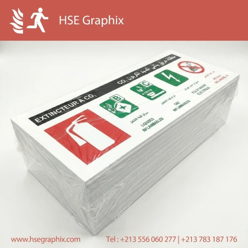 Autocollant & Panneau Signalisation Sécurité (Extincteur, Sortie, Danger, HSE) - Prix Gros/Détail