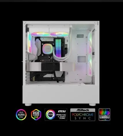 WATER COOLING GAMDIAS AURA GL240 V2 240MM -2 X FANS ARGB WHITE