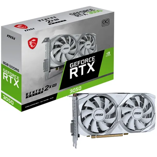 CARTE GRAPHIQUE MSI RTX3050 8GB OC WHITE