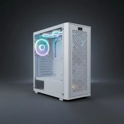 Boitier Gamer NOX NEXUS full White plus 4Pcs Fans RGB