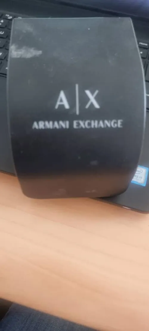 Armani Exchange Chronographe  pour Homme, Montre en Nylon Ton Noir, AX1343