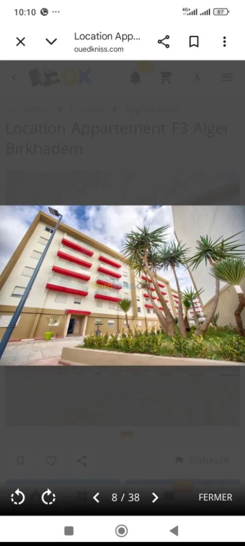 Location Appartement F4 Alger Birkhadem