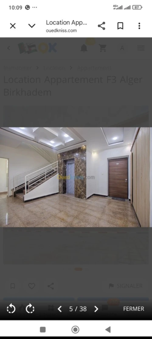 Location Appartement F4 Alger Birkhadem