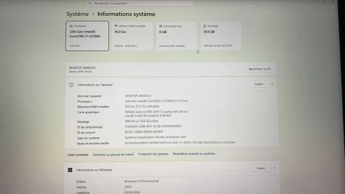 MSI Katana GF66 12UGS  i7-12700H  RTX 3070 Ti 8GB  16GB RAM  SSD NVMe  144Hz