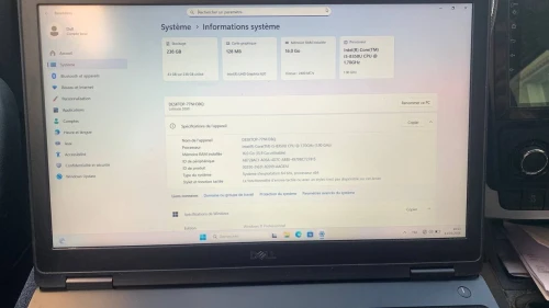 Dell Latitude 5590  i5 8eme Gén  16/256GB