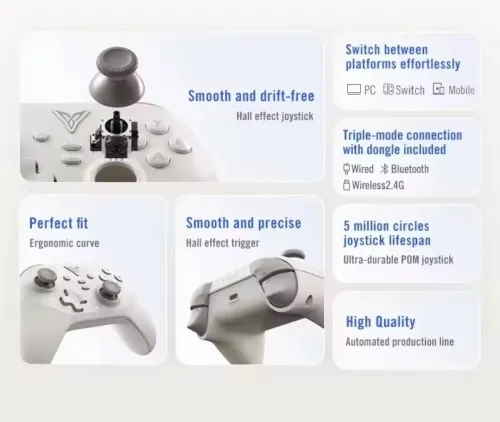 Manette Flydigi Dunefox Hall Effect