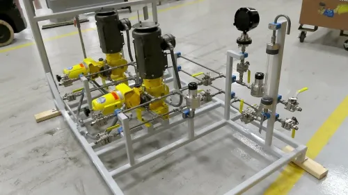fabrication des skid d'injection inhibiteur de corrosion, tests hydrostatiques, anti-belier,