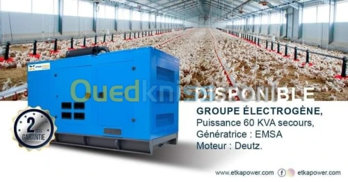 GROUPE ELECTROGENE 60 KVA DEUTZ / EMSA TD-