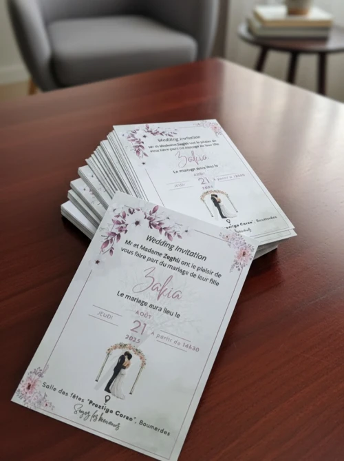 Cartes invitation personnalisées