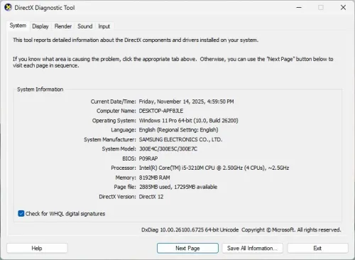 Samsung Series 3 Essential Notebook NP300E5C