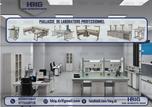 Paillasse de laboratoire medicale/ industrielles /pharmacetique /agroalimantaire 