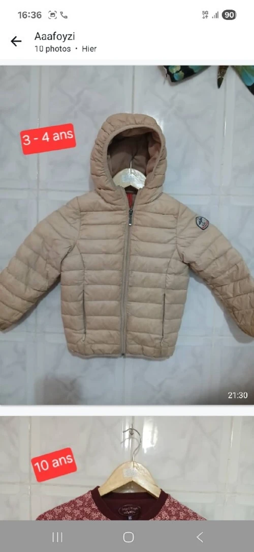 Vêtements fille et garçon