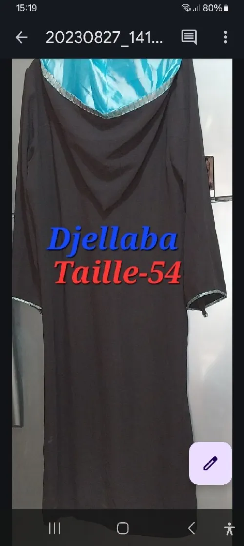 Robe orientale 
