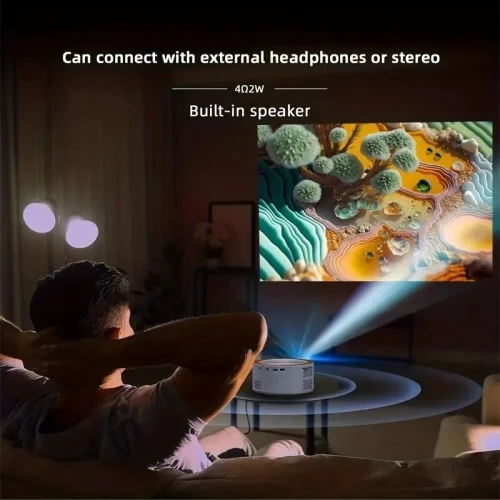 LED Mini Projecteur Mobile Vidéo
