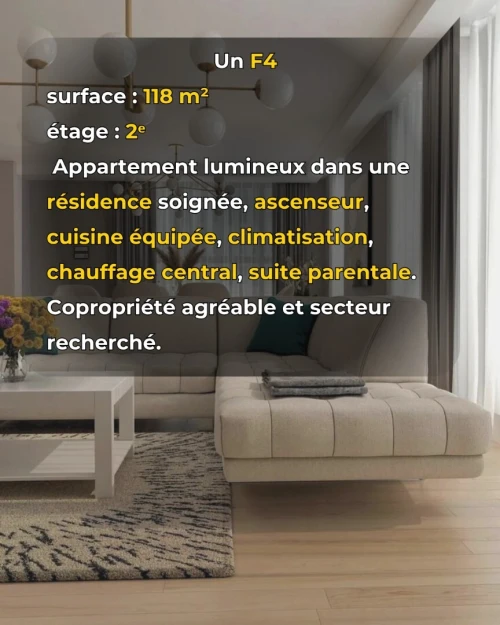 Vente Appartement F4 Alger Hydra