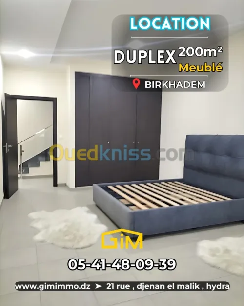 Location Appartement Duplex F4 Alger Birkhadem