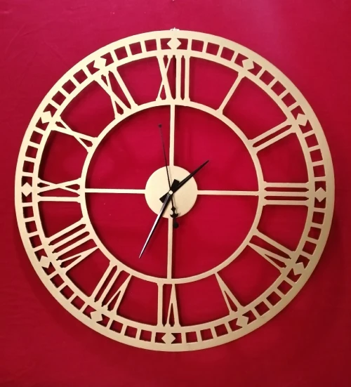 Horloge murale métallique 