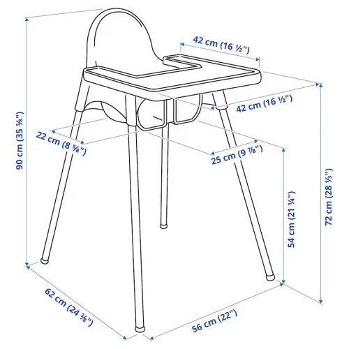 Chaise haute Bébé