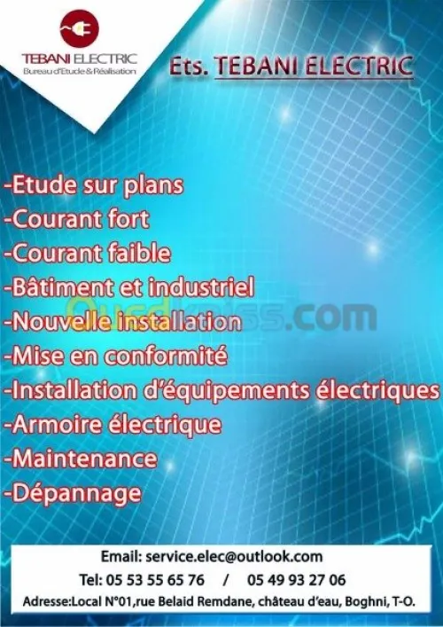 Entreprise d'électricité bâtiment