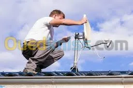 Installation parabole et plazma