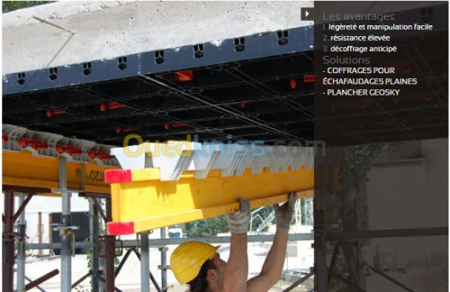 Coffrage de Dalle et  béton voiles