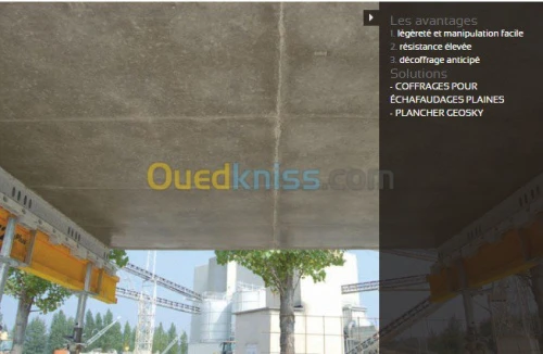 Coffrage de Dalle et  béton voiles