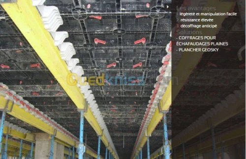 Coffrage de Dalle et  béton voiles