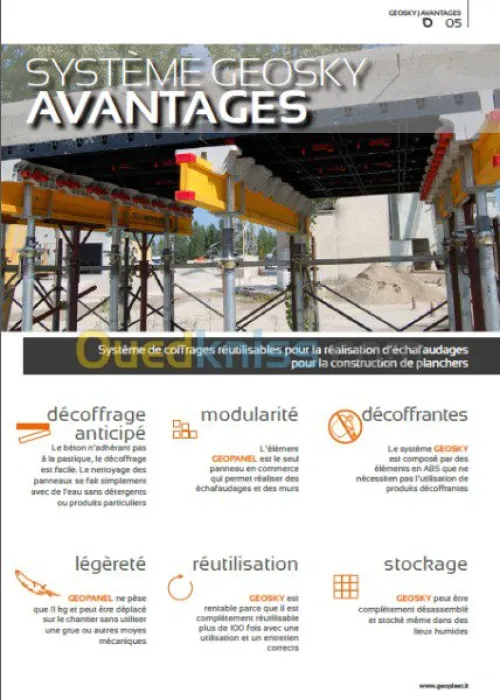 Coffrage de Dalle et  béton voiles