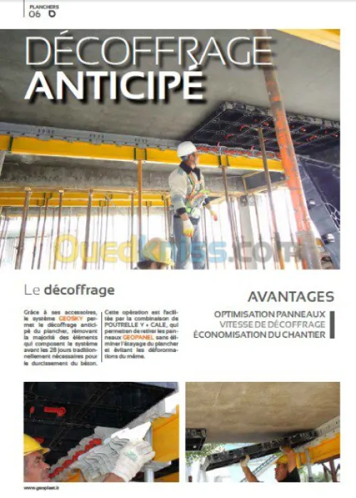 Coffrage de Dalle et  béton voiles