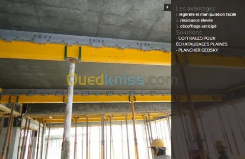 Coffrage de Dalle et  béton voiles