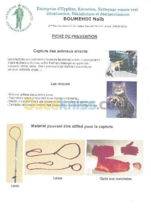 Dératisation desinfection desinsectisa