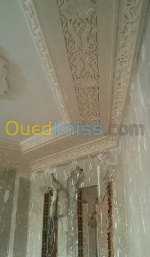 traveau de plâtre décoration