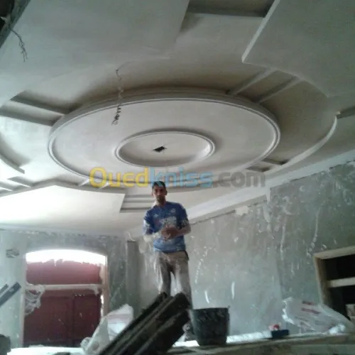 traveau de plâtre décoration