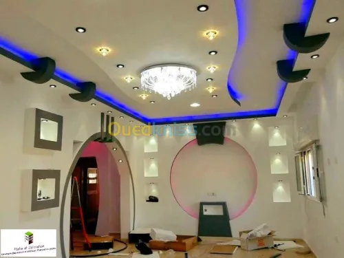 traveau de plâtre décoration