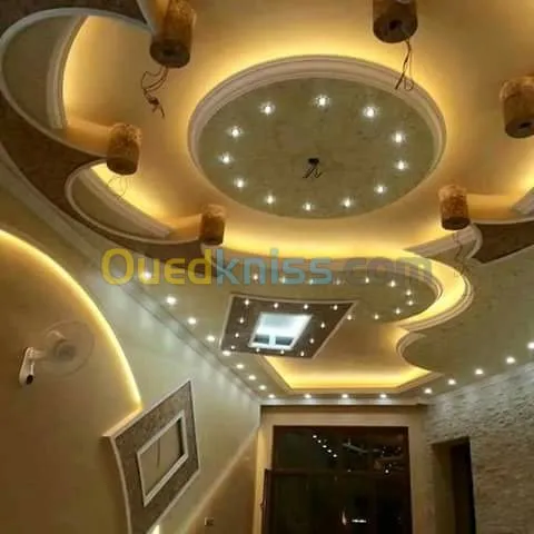 traveau de plâtre décoration