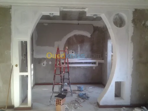 placoplatre(BA13), peinture décorative