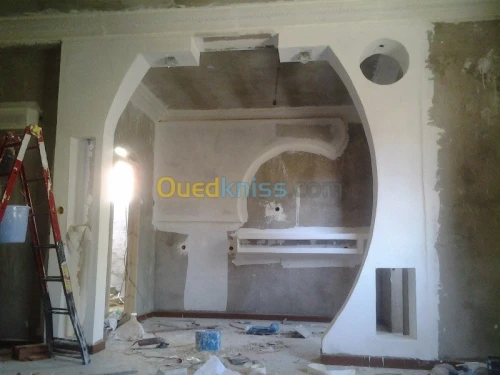 placoplatre(BA13), peinture décorative