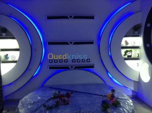 placoplatre(BA13), peinture décorative