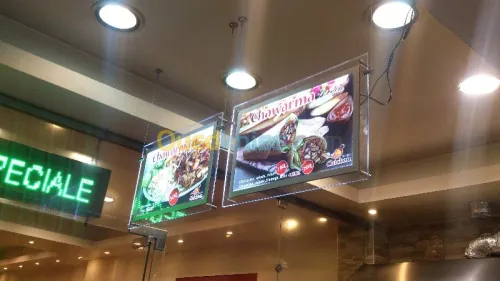 Menu tableau lumineux