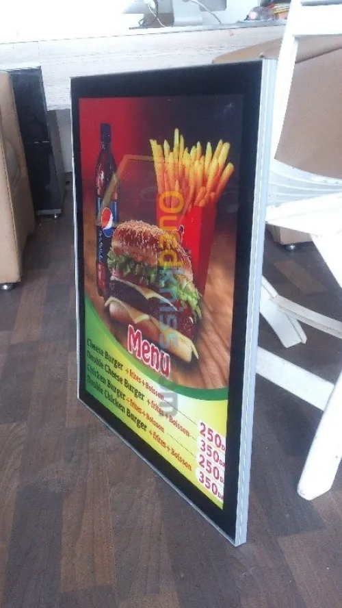 Menu tableau lumineux