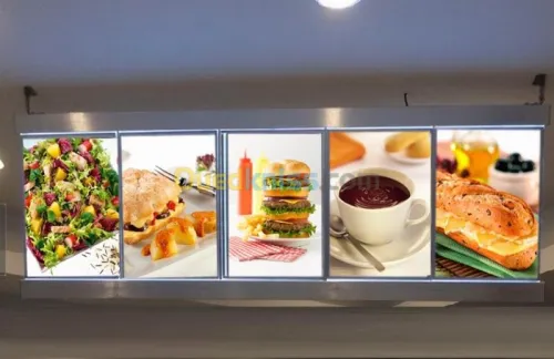 Menu tableau lumineux