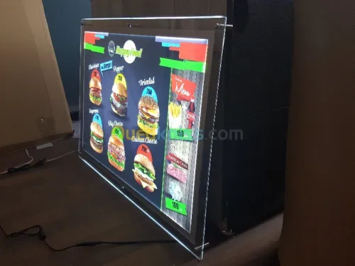 Menu tableau lumineux