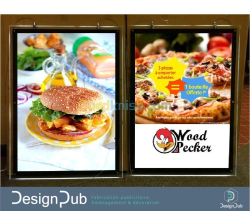 Menu tableau lumineux